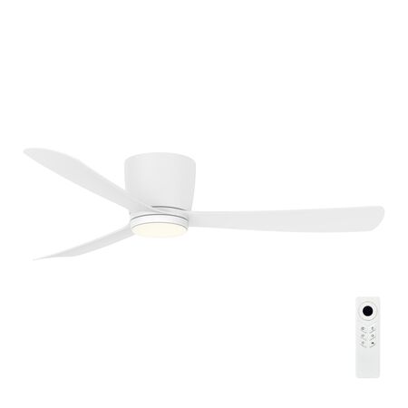 COSTA 52" DC HUGGER CEILING FAN W/ LED - WHITE