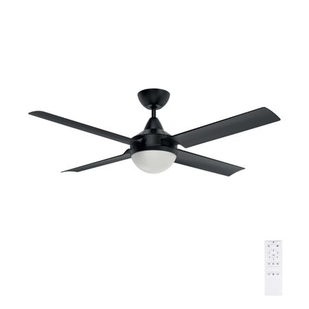 CAIRNS 52" ABS DC CEILING FAN W/ B22 - BLACK