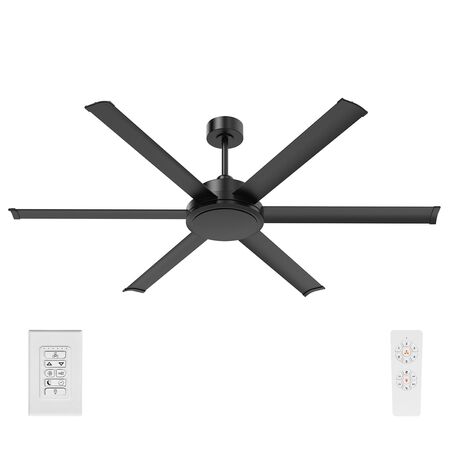 COLOSSUS II 65" DC CEILING FAN6 BLADE - BLACK