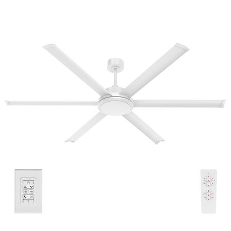 COLOSSUS II 72" DC CEILING FAN6 BLADE - WHITE