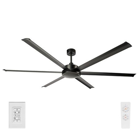 COLOSSUS II 84" DC CEILING FAN6 BLADE - BLACK