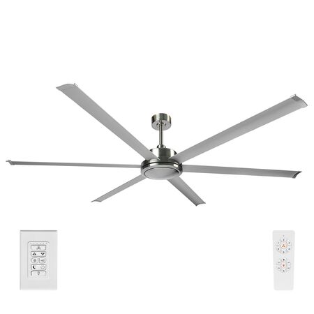 COLOSSUS II 84" DC CEILING FAN6 BLADE - SATIN NICKEL