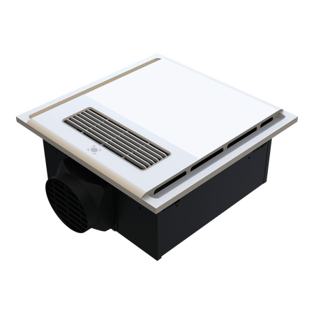 4-in-1 Retrofit Bathroom Heater | 2150W Power Output | Exhaust Fan & LED Light | by Domus