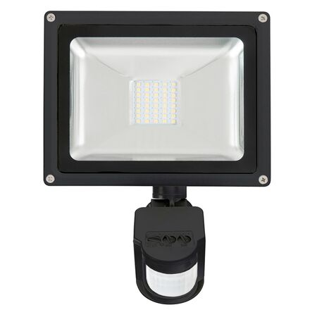 AVENGER-II 20W LED FLOOD LIGHT WITH SENSOR - BLACK