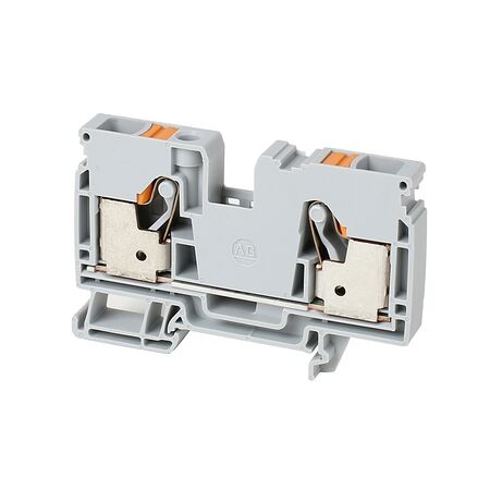 PUSH-IN TERM 10mm 1 LVL 2 CONN YELLOW
