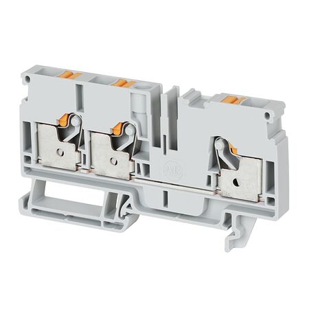 PUSH-IN TERM 6mm 1 LVL 2 CONN YELLOW