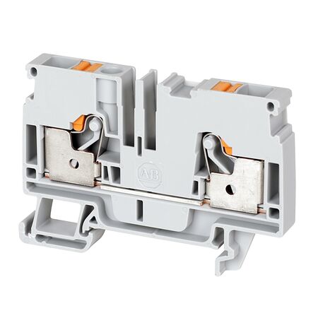 PUSH-IN TERM 6mm 1 LVL 2 CONN ORANGE