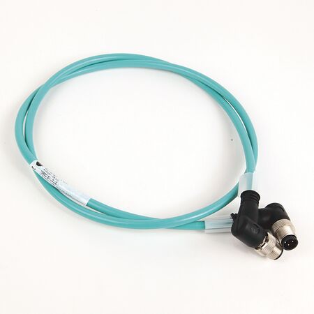 SHIELDED ENET-CBLE HFLEX-PUR 2-PAIR CAT5e TEAL M12R-M12R 10M