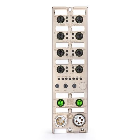 ARMORBLOCK 24V DC ENET DLR 16DI/DO CONFIG DC-MICRO-M12