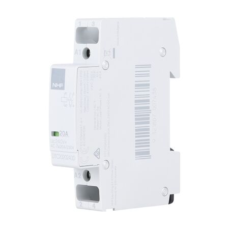 DIN CONTACTOR 16A 2NO 240V AC/DC COIL