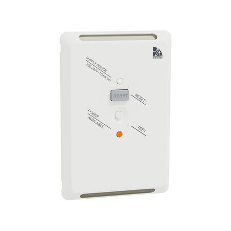MedilecRCD plate10mA, 20A, vertical/horizontal, antibacterial White Electric