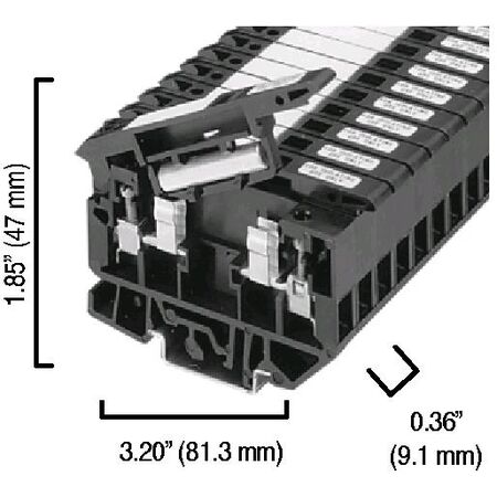 SCREW TERMINAL FUSE 2.5mm NEON INDICATION