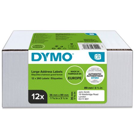 LabelWriter Label Roll 36 x 89mm 260 Labels per Roll Repelec