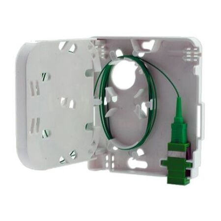 FTTH Wall Outlet 1 Port SC Simplex LC Duplex Unloaded Design Repelec