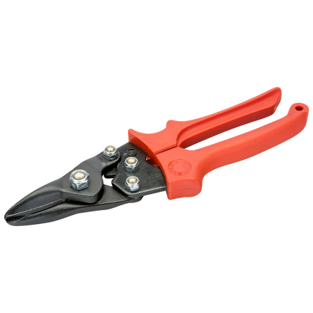 Aviation Snips Straight Cut Hardened Steel Blades Ergonomic Non-Slip Grip Repelec