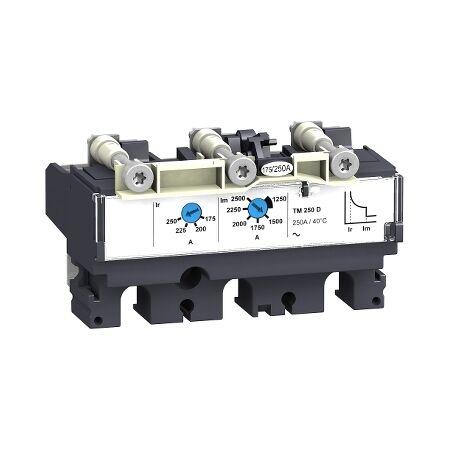 TM250DC 3P 3T DC Trip Unit 250A Rated Current High Breaking Capacity Clipsal