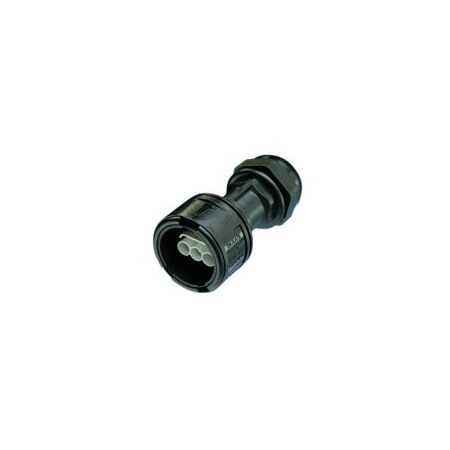 Aquasafe Inline Female Housing 3 Pole 12-16mm Black Adaptaflex
