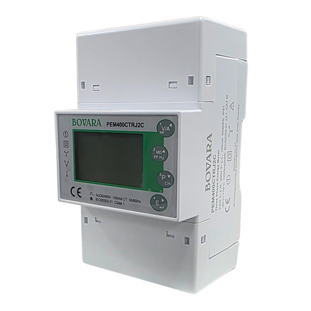 Dual Load Smart Energy Meter 400A CT RS485 Modbus DIN Rail Bovara