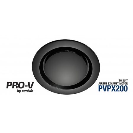 Round Fascia to Suit Airbus 200 Matte Black Ventair