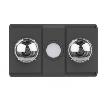 Manrose Sierra 2 3-in-1 Heater Exhaust Light Matte Black Ventair