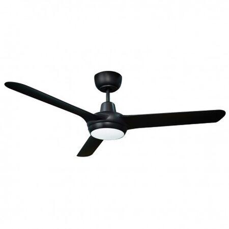 Spyda DC 1250mm 3 Blade Ceiling Fan 20W LED Black Ventair