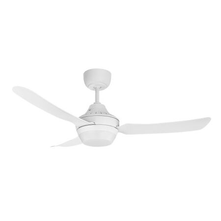 DC Ceiling Fan 1200mm 3 Blade 2x B22 Light White Ventair