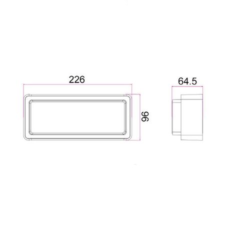 Outdoor Wall Light LED 13W 3000K White IP65 732lm CLA Lighting