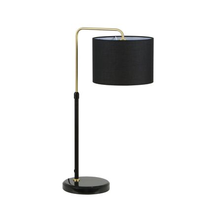 Table Lamp ES Drum Adjustable Marble White 220mm CLA Lighting