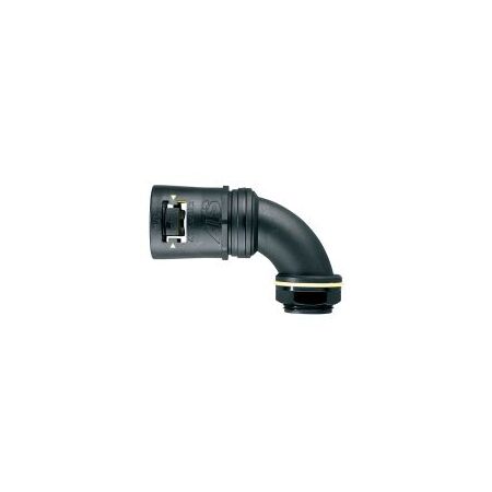 Adaptalok 90 Degree Elbow 13mm Conduit M16 Male Black Adaptaflex