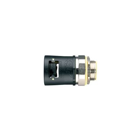 Adaptalok Straight Swivel 16mm Conduit M16 Male Black Adaptaflex