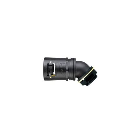 Adaptalok 45 Degree Elbow 21mm Conduit M20 Male Black Adaptaflex