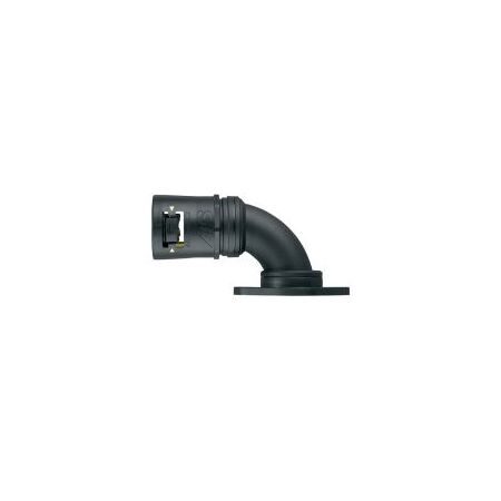 Adaptalok 90 Degree Flange Elbow 28mm Conduit Black Adaptaflex