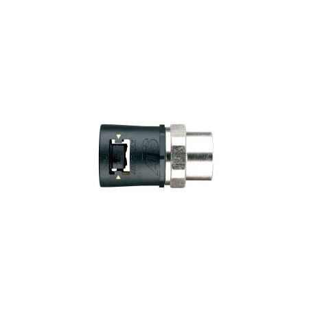 Adaptalok Straight Swivel 28mm M25 Female Black Adaptaflex