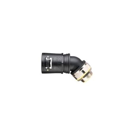 Adaptalok Swivel 45° Elbow 34mm M32 Black Adaptaflex