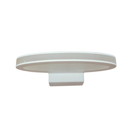 Wall Light 6W Oval Matt White 3000K Frosted 460lm CLA Lighting