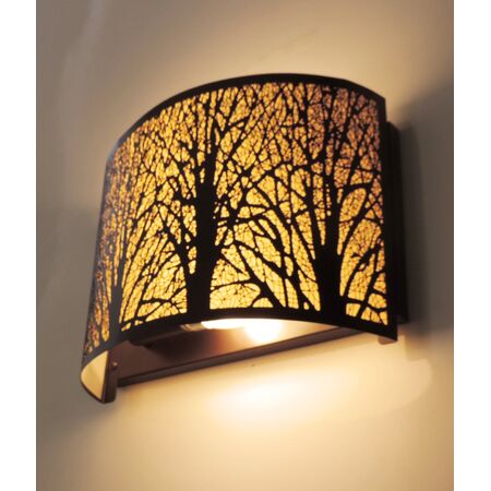 Wall Light 2 Light SES Aged Bronze Laser Cut 280mm CLA Lighting