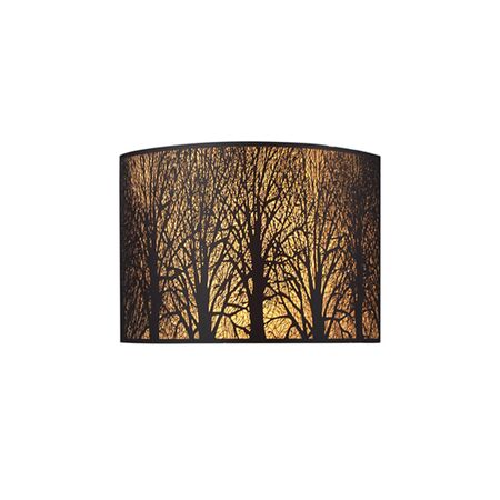 Wall Light 2 Light SES Aged Bronze Laser Cut 280mm CLA Lighting