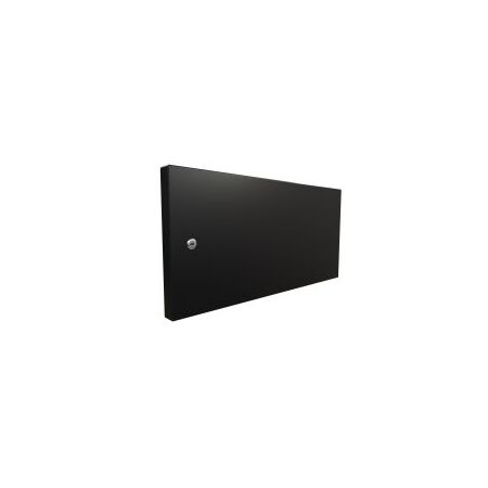 6RU Solid Metal Door for Wall Mount Racks Black Redback