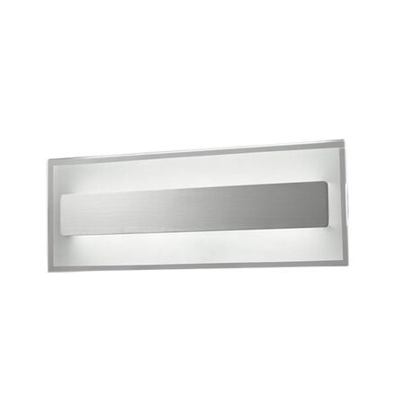 Wall Light 10W Rectangular Satin Chrome 3000K 614lm CLA Lighting
