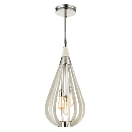 Pendant Light 3 Light ES Winter Moss Tear Drop 355mm CLA Lighting