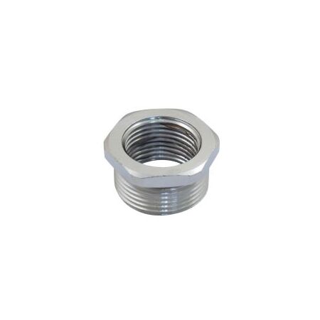 Thread Reducer M20 Male to M12 Female Nickel Brass Adaptaflex