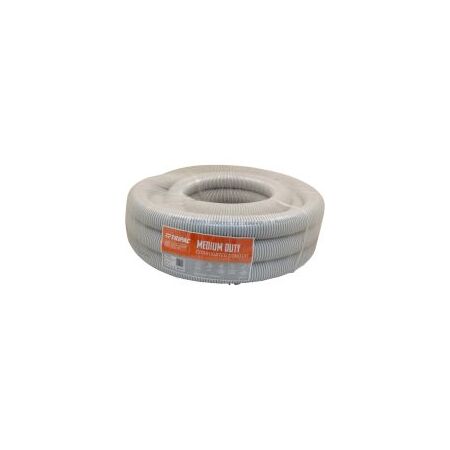 Corrugated Conduit Medium Duty 63mm x 10m Grey Tripac