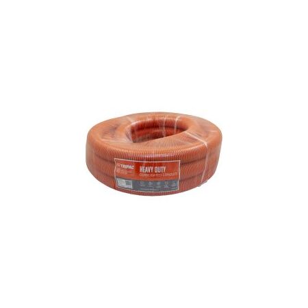 Corrugated Conduit Heavy Duty 80mm x 10m Orange Tripac