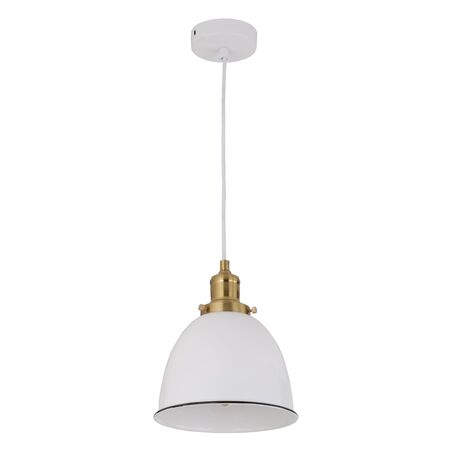 Pendant Light ES White Ellipse 205mm x 235mm CLA Lighting