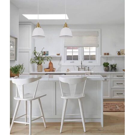 Pendant Light ES White Ellipse 205mm x 235mm CLA Lighting