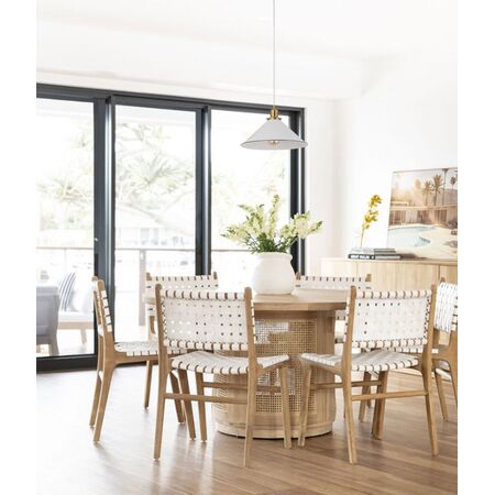 Pendant Light ES White Coolie 360mm CLA Lighting