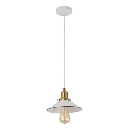 Pendant Light ES White Small Coolie 220mm x 140mm CLA Lighting