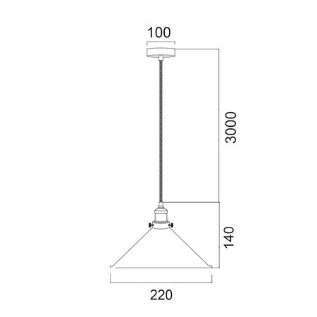 Pendant Light ES White Small Coolie 220mm x 140mm CLA Lighting