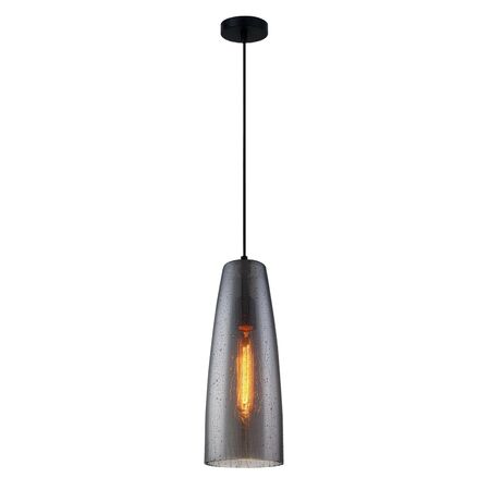Pendant Light ES Smoke Glass Ellipse Raindrop 135mm CLA Lighting