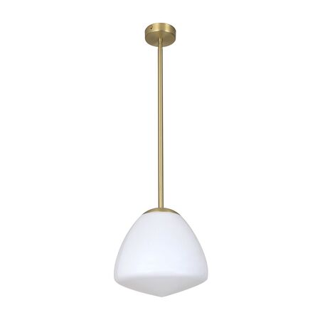 Pendant Light ES Dome Glass Matt Black Frosted 220mm CLA Lighting